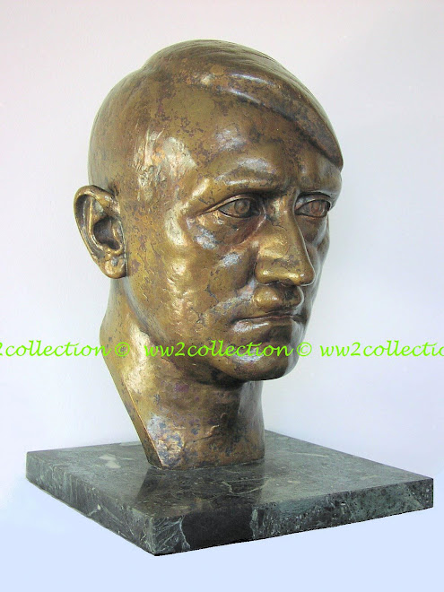 Der Führer Adolf Hitler in Bronze Weighing 30 lbs approx 1.5 times life size marked Rud. Neugebauer