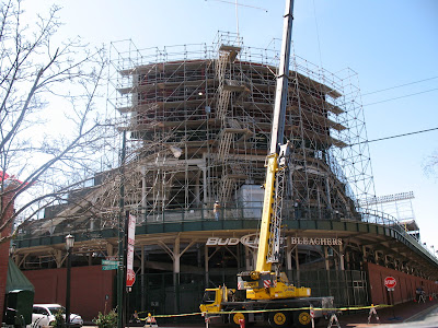 wrigley field scoreboard Renovations 13