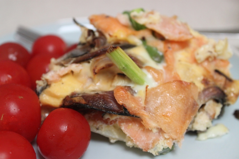 More than Words Smoked Salmon and Asparagus Frittata