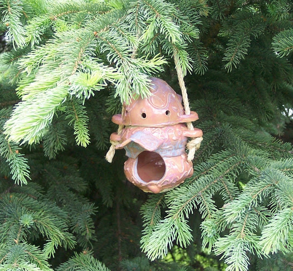 Pottery Birdhouse