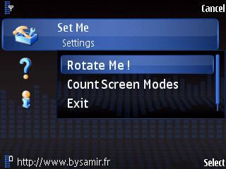rotateMe Symbian screen rotator