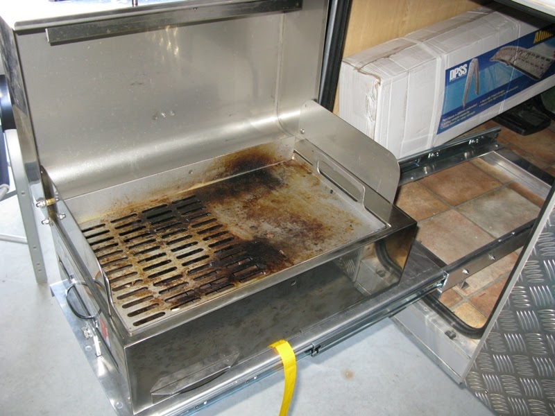 GONE BUSH in a BUSHTRACKER Slide Out BBQ & Side Table