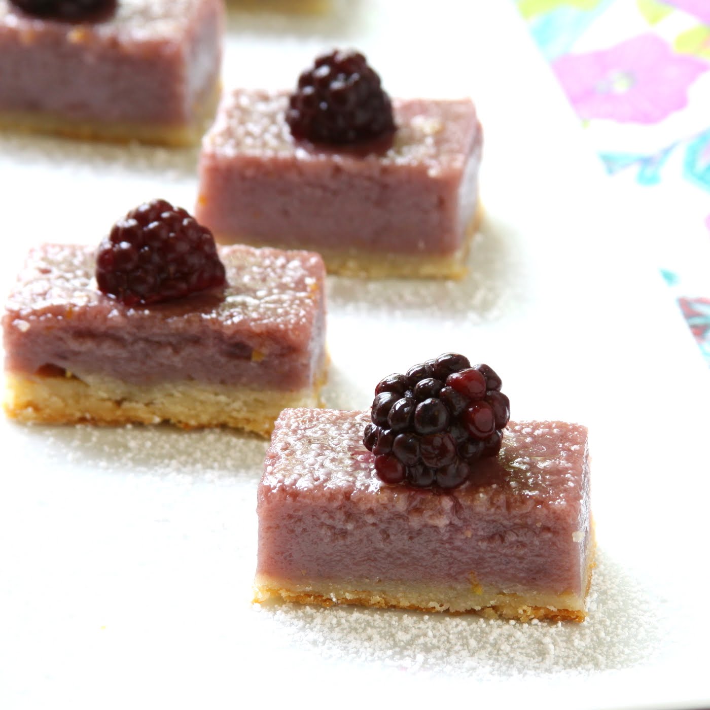 ShowFood Chef Blackberry Buttermilk Pie Bars