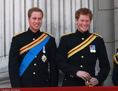 Prince William, Prince Harry Royal Household military uniform