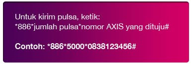 Cara Transfer Pulsa Axis