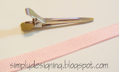 line+clip+01 Hair Flower Week - How to Line an Alligator Clip and a WINNER! 14