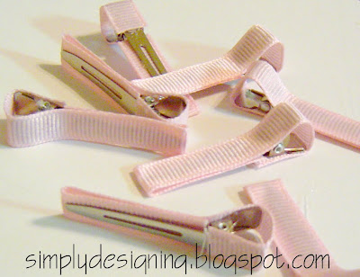 line+clip+05 Hair Flower Week - How to Line an Alligator Clip and a WINNER! 13