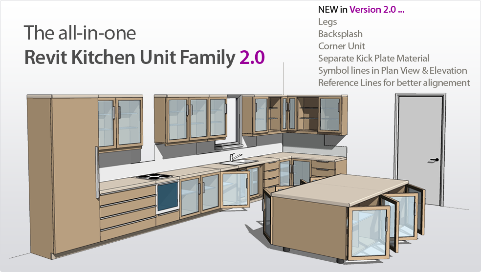 Revit Content: All-in-One Kitchen Unit 2.0