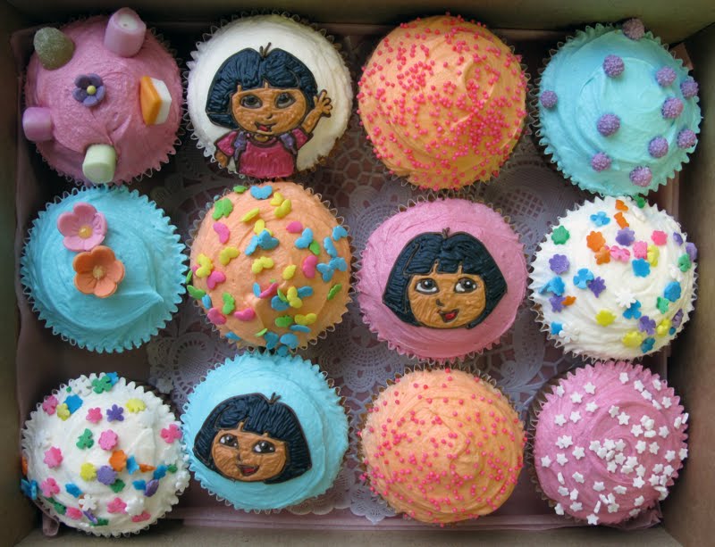 Dora the Explorer cupcakes Crumbs &amp; Doilies News