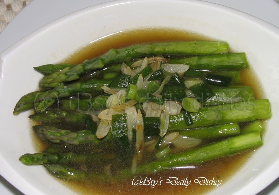d3sy's Daily Dishes Steamed Asparagus with Oyster Sauce ( Asparagus
