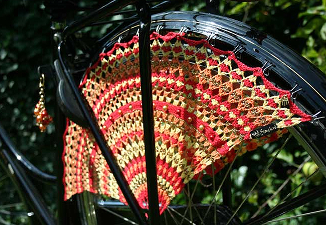 Bicicletas com crochê. Bicicletas com crochê.