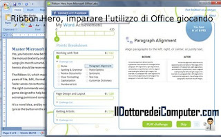 ribbon hero imparare office 2007 2010 giocando
