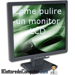 pulizia monitor LCD