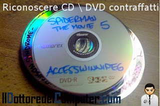riconoscere cd dvd falsi contraffatti