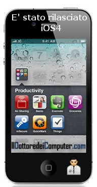 nuovo sistema operativo iphone ios4
