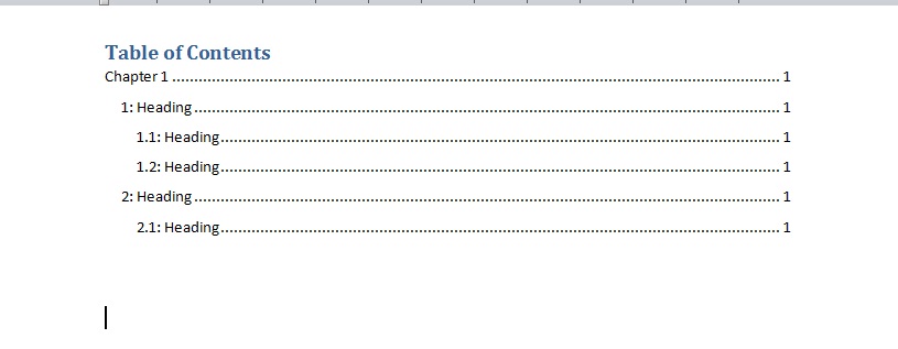 how to create table of contents in word 2007 how to create table of contents in word 2007
