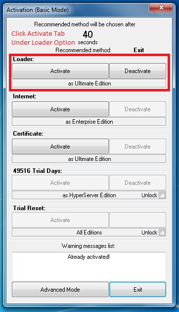 Activate Windows 7