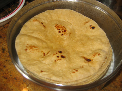 Chapathi Phulkas are very soft flat bread