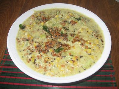 Elavan Koottu is with white pumpkin, split ,dhal and coconut