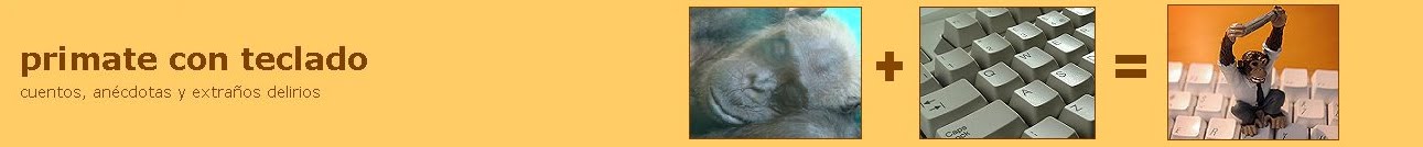 primate con teclado