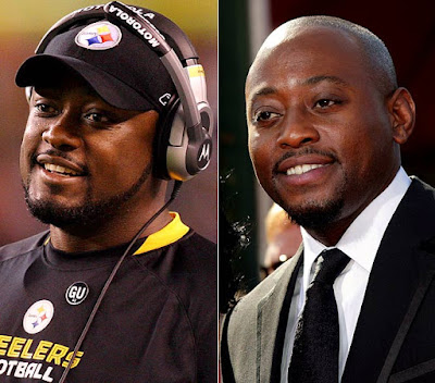 Omar Epps and Mike Tomlin