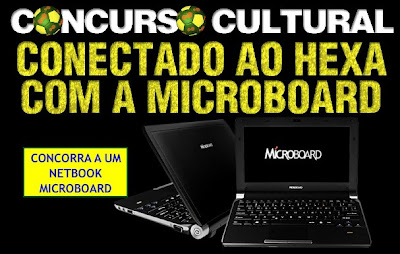 concurso cultural conectado ao hexa com a microboard