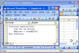 membuat function excel