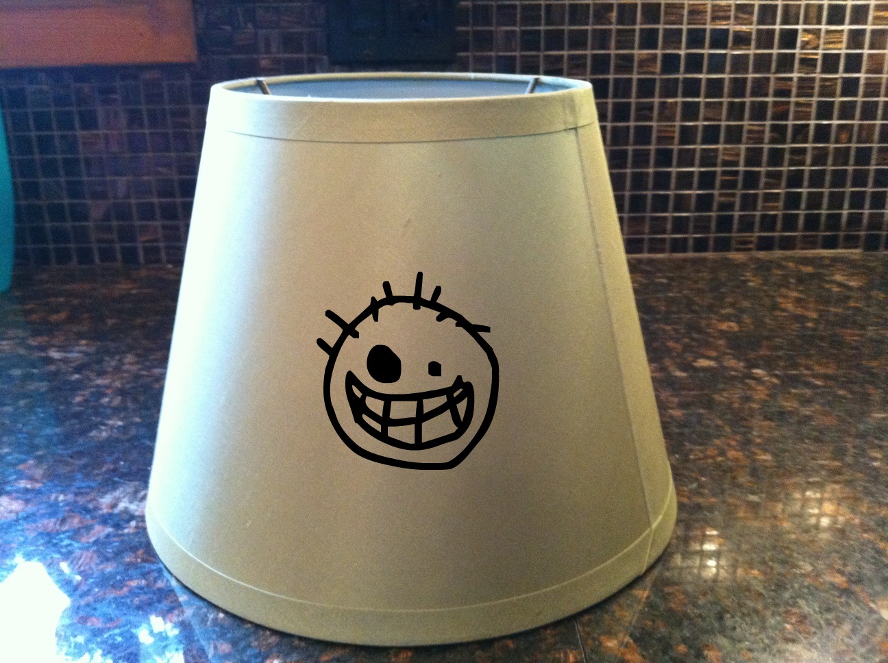 Vintage Dutch Girl Plaid Lampshade Recovering Tutorial Plus Giveaway