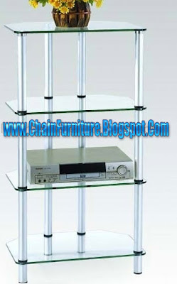 Glass DVD Stand