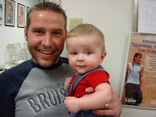 Daddy and Conner, look at that eyebrow, Conner gives the funniest expressions