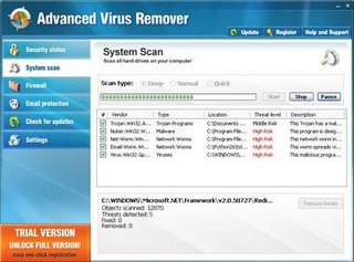 Fake computer antispyware software
