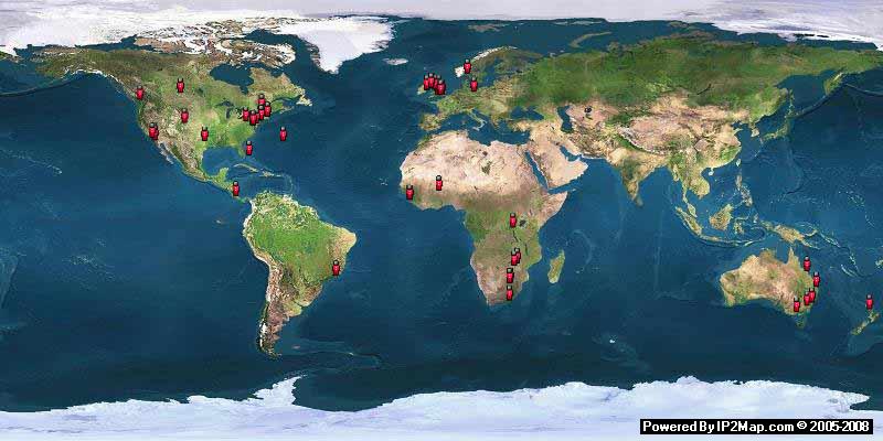 OUR LATEST 100 VISITORS AS AT 20/05/2008