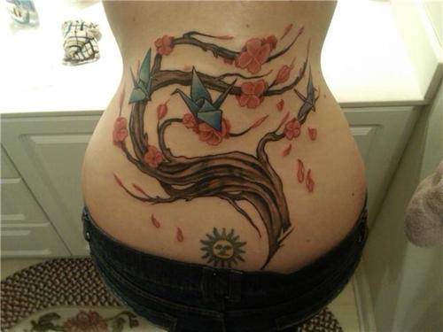 chinese cherry tree tattoo. Cherry blossom tattoos are