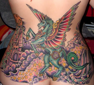 Star-Sprinkle Waterfall Tattoos