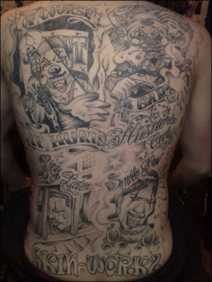 You will see lots of different types of gangster tattoos inked on the You will see lots of different types of gangster tattoos inked on the