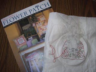 New book and beginning of my stitchery project