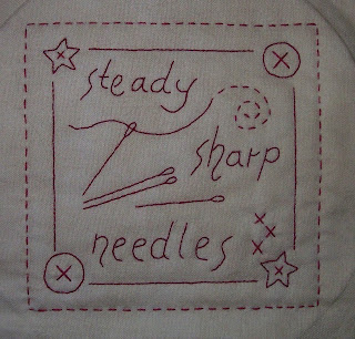 red work stitchery sharp needles