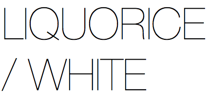 liquorice/white
