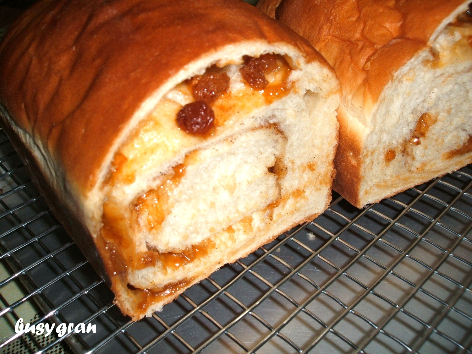 A Busy Gran's Kitchen Raisin and Butterscotch Bread