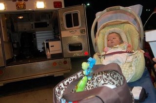 Ellery's first ambulance ride