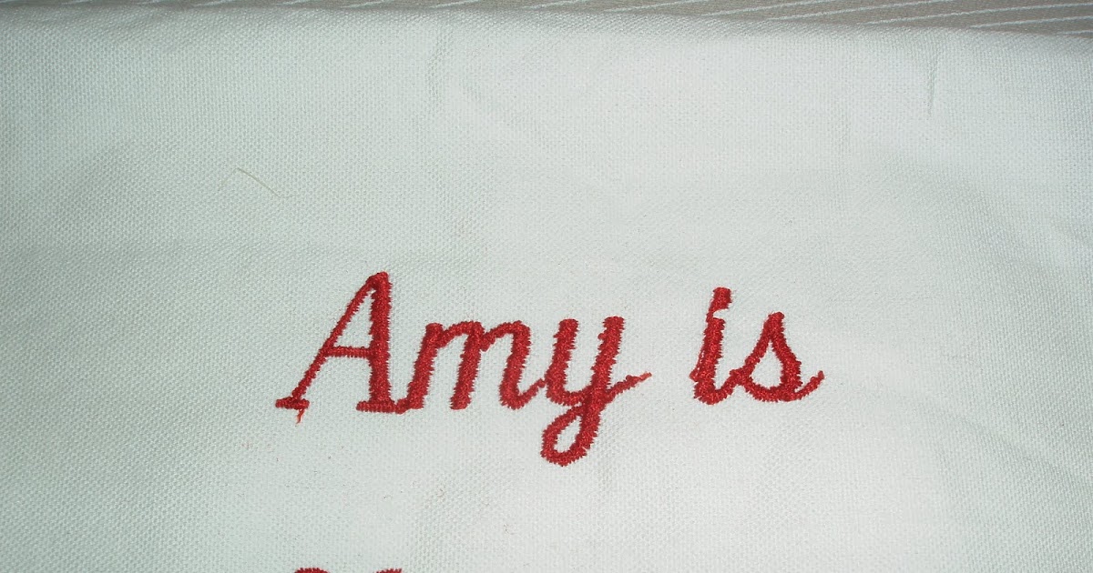 Amys creative space embroidery letters on machine