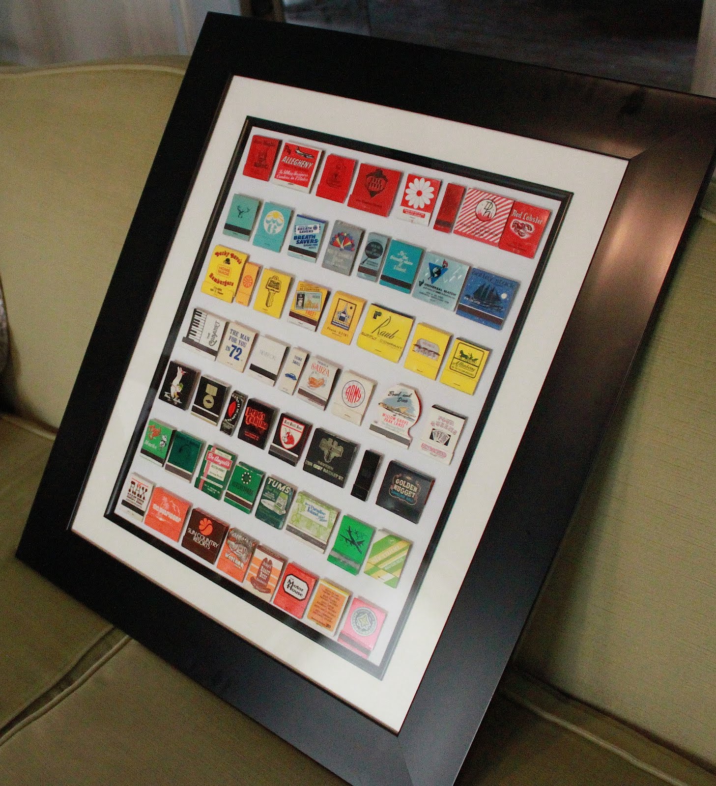 A Crafting We Will Go Vintage Matchbook Wall Art