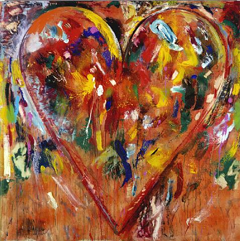 Check out Jim Dine's crazy hearts: