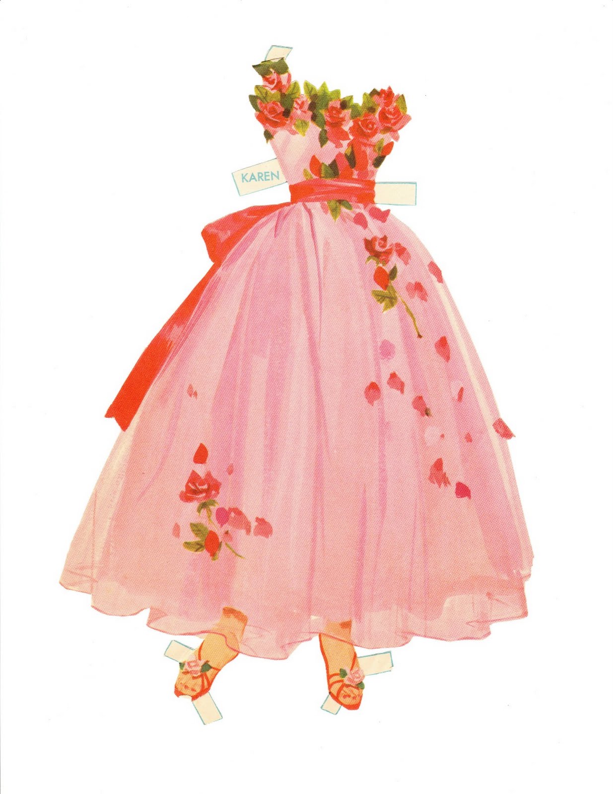 The Paper Collector Karen Goes to College Paper Doll