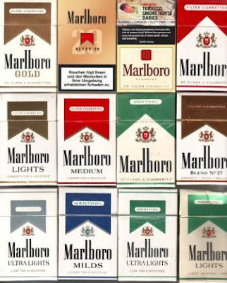 Different types of marlboro cigarettes