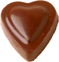 chocolate para presente formas de coração