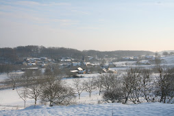 Le Bourg, vue générale en hiver