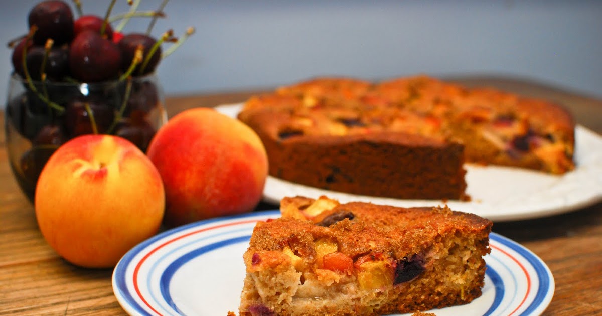 Eat, Run, Read Cake of the Week Cherry Peach Honey Cake