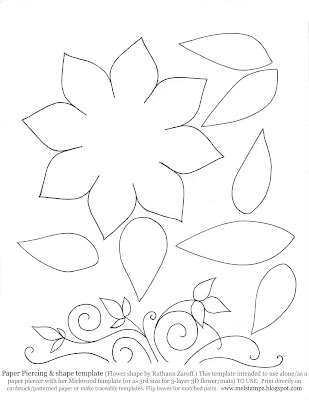 Large Flower Template