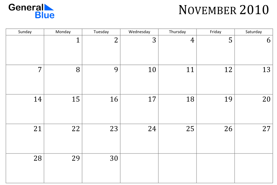 calendar august 2010.